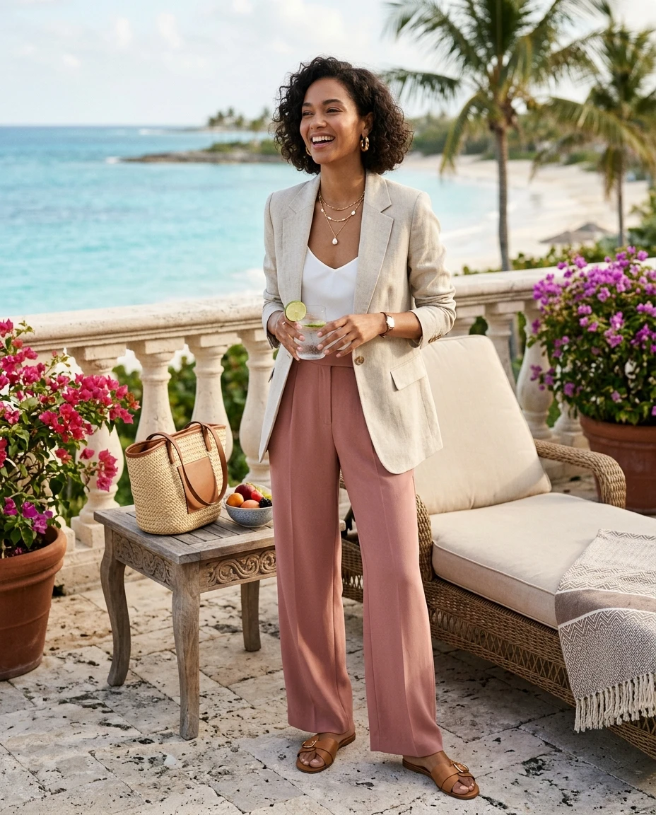 Gemma Deeks Style Guide: Smart Casual Birthday in Bahamas Summer 2026