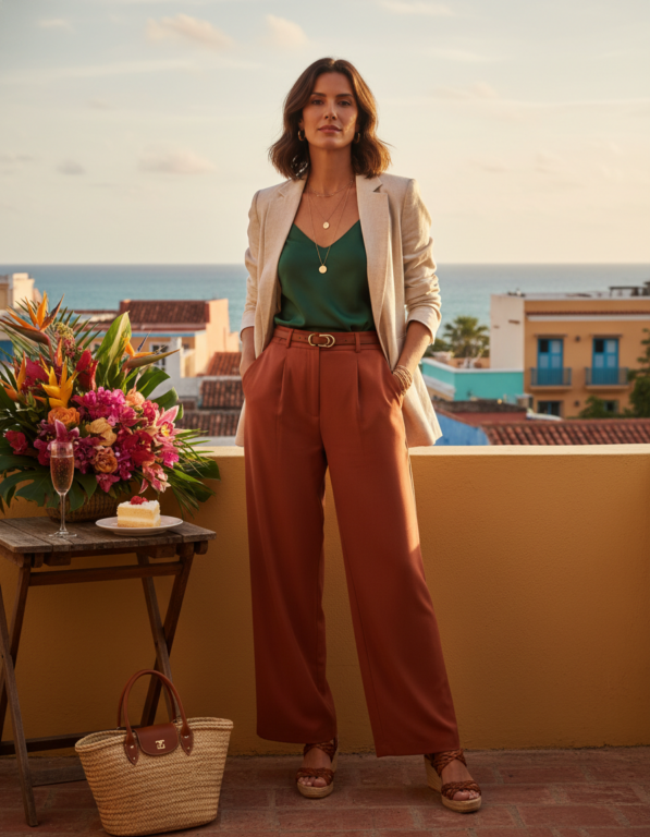 Gemma Deeks Style Guide: Smart Casual Birthday in Colombia Summer 2026