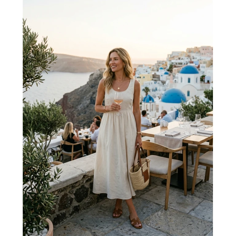 Gemma Deeks Style Guide: Smart Casual Birthday in Greece Summer 2026