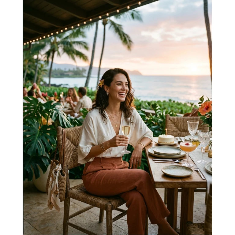 Gemma Deeks Style Guide: Smart Casual Birthday in Hawaii Summer 2026