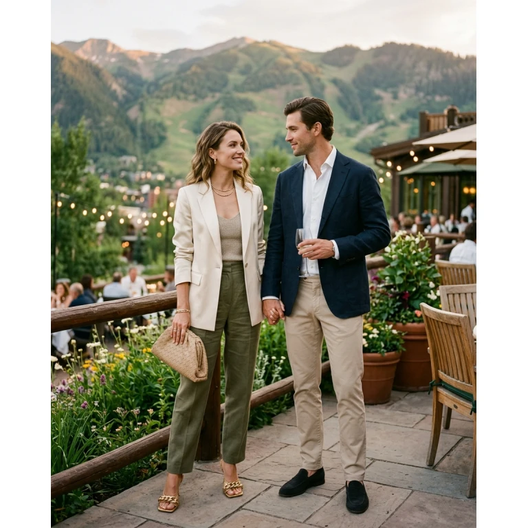 Gemma Deeks Style Guide: Smart Casual Date night in Aspen Summer 2026