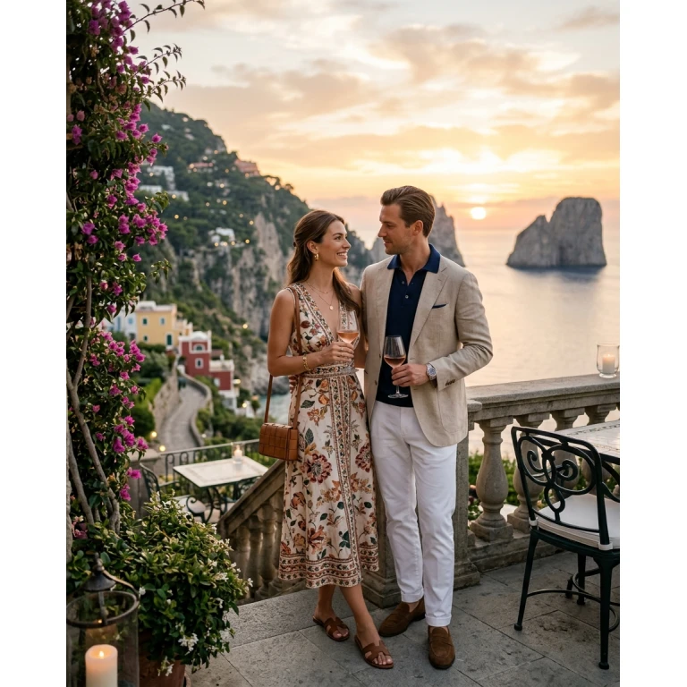 Gemma Deeks Style Guide: Smart Casual Date night in Capri Summer 2026