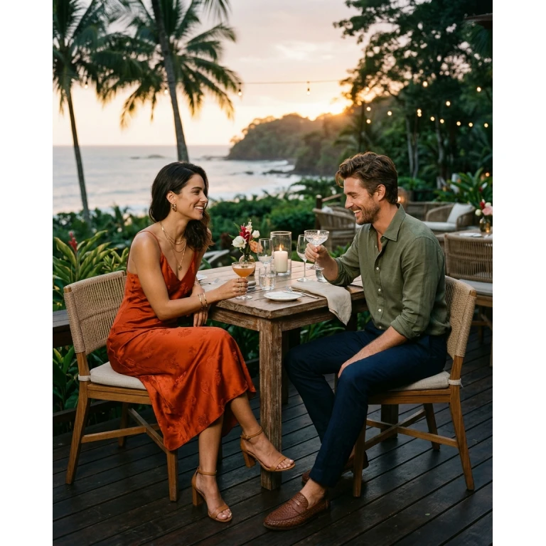 Gemma Deeks Style Guide: Smart Casual Date night in Costa Rica Summer 2026
