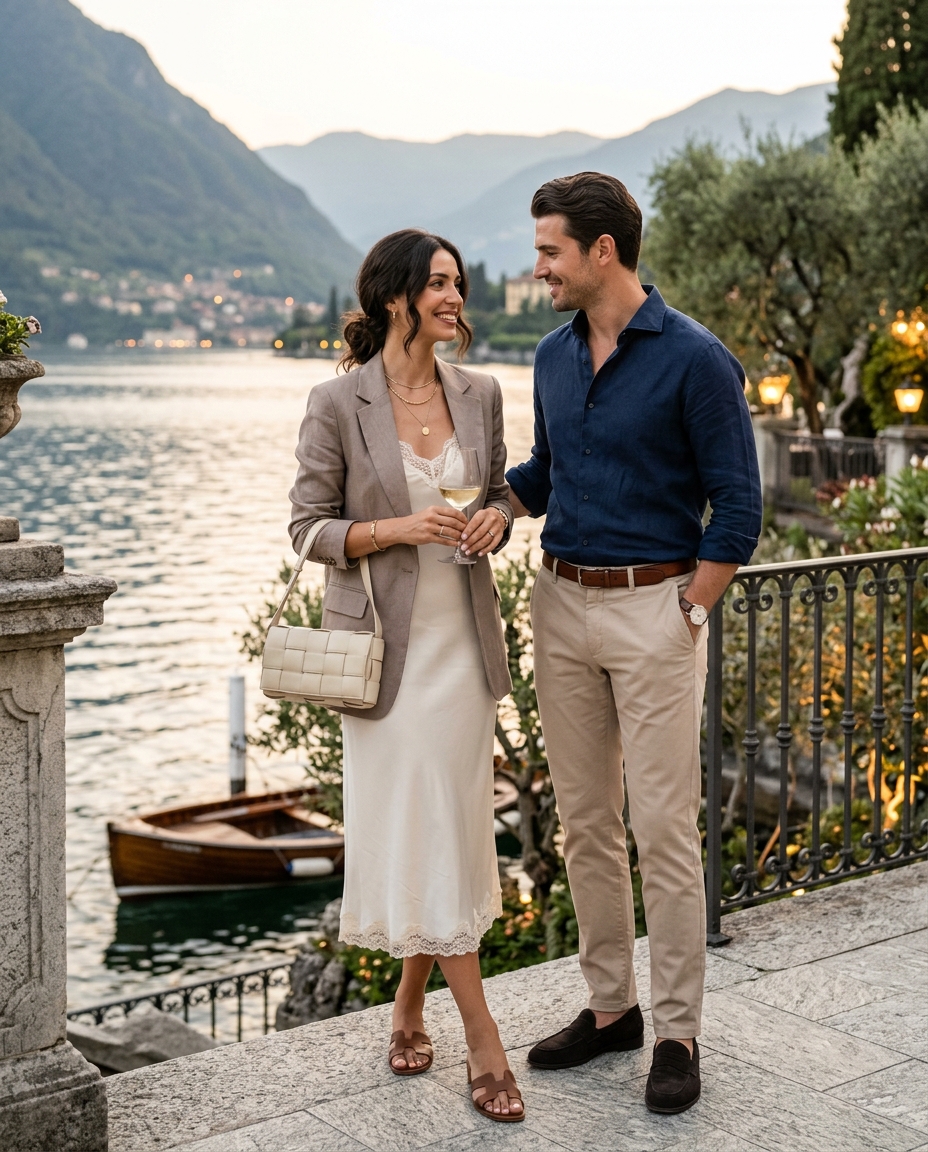 Gemma Deeks Style Guide: Smart Casual Date night in Lake Como Summer 2026
