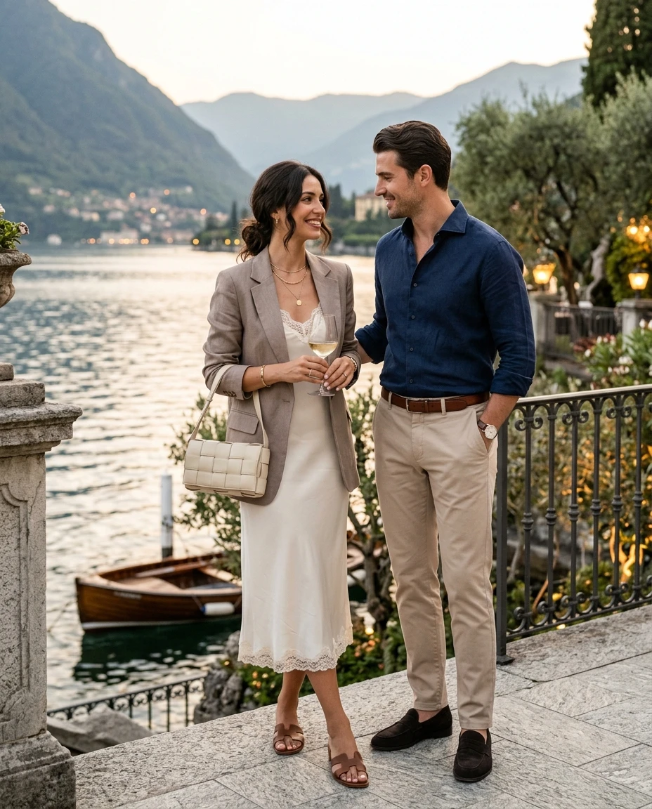 Gemma Deeks Style Guide: Smart Casual Date night in Lake Como Summer 2026