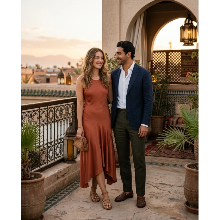 Gemma Deeks Style Guide: Smart Casual Date night in Moroco Summer 2026