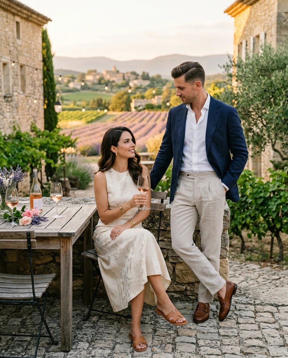 Gemma Deeks Style Guide: Smart Casual Date night in Provence France Summer 2026