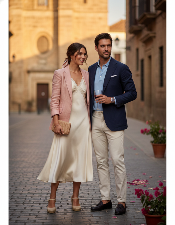 Gemma Deeks Style Guide: Smart Casual Date night in Spain Summer 2026