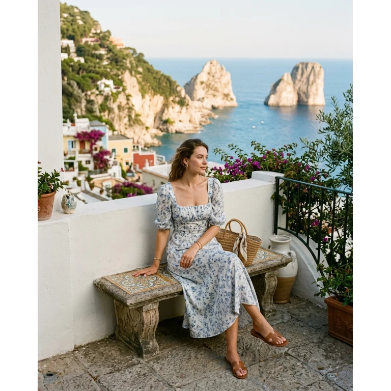 Gemma Deeks Style Guide: Smart Casual Designer Summer Dresses in Capri Summer 2026