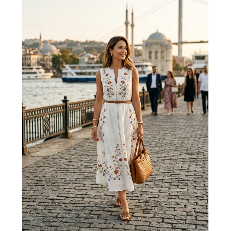 Gemma Deeks Style Guide: Smart Casual Designer Summer Dresses in Istanbul Summer 2026