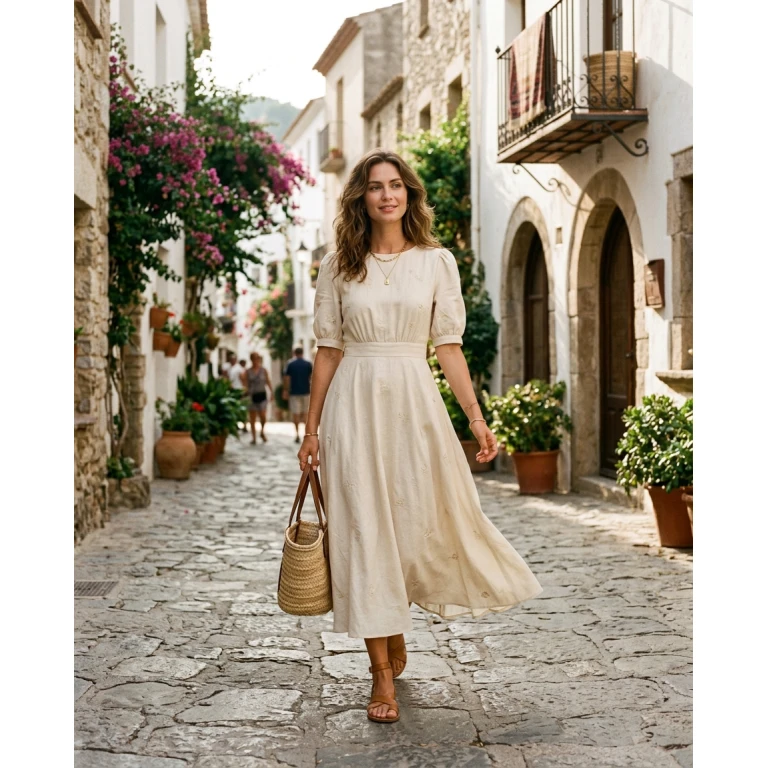 Gemma Deeks Style Guide: Smart Casual Designer Summer Dresses in Spain Summer 2026