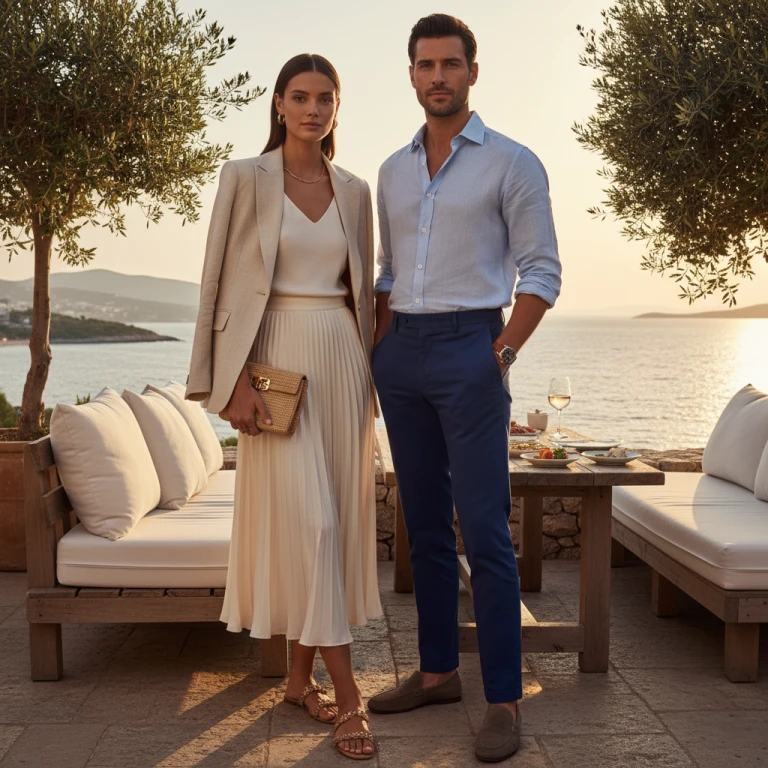 Gemma Deeks Style Guide: Smart Casual dinner outfit in Turkey Summer 2026