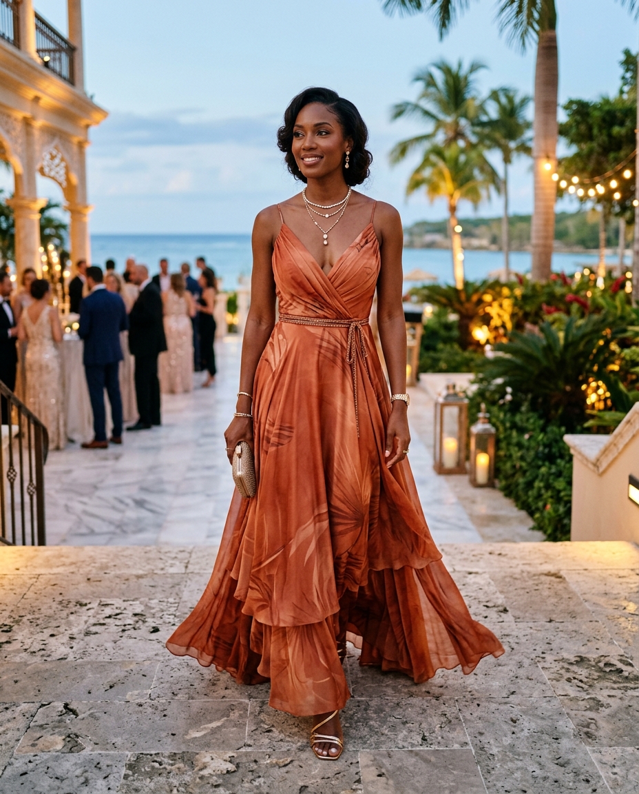 Gemma Deeks Style Guide: Smart Casual gala gown in La Romana Summer 2026