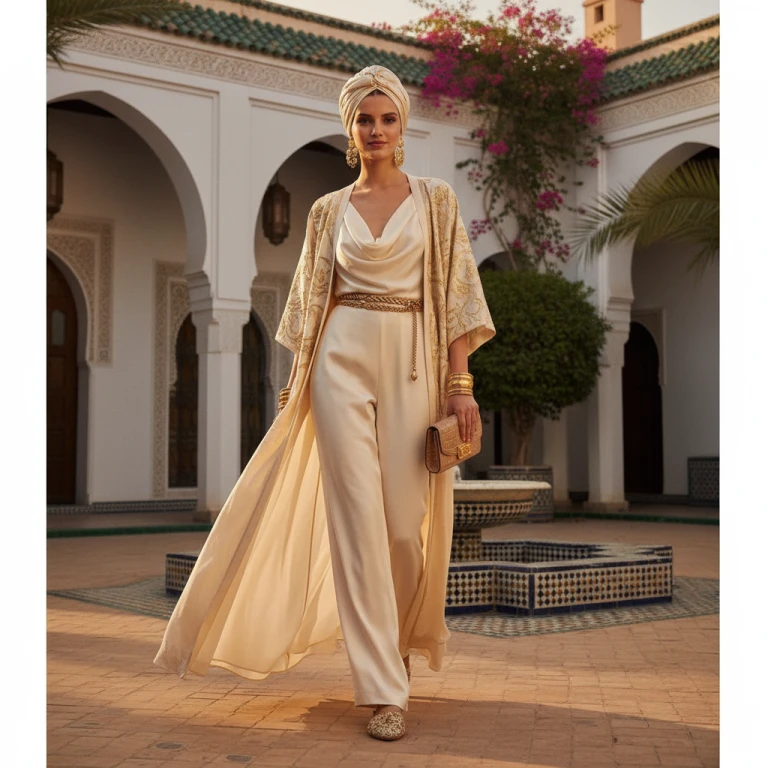 Gemma Deeks Style Guide: Smart Casual gala gown in Marrakech Summer 2026