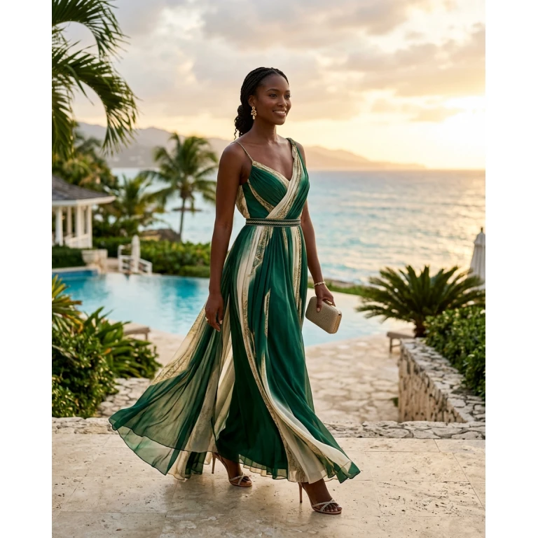 Gemma Deeks Style Guide: Smart Casual gala gown in Montego Bay Summer 2026