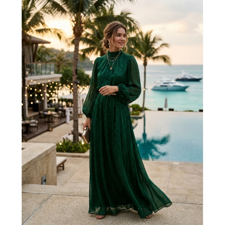 Gemma Deeks Style Guide: Smart Casual gala gown in Phuket Summer 2026