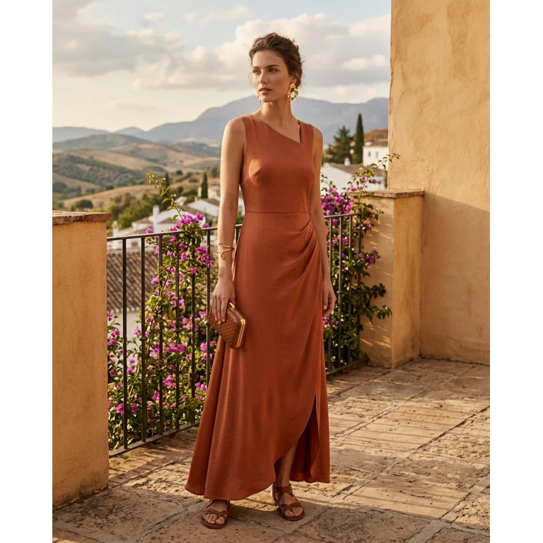 Gemma Deeks Style Guide: Smart Casual gala gown in Spain Summer 2026