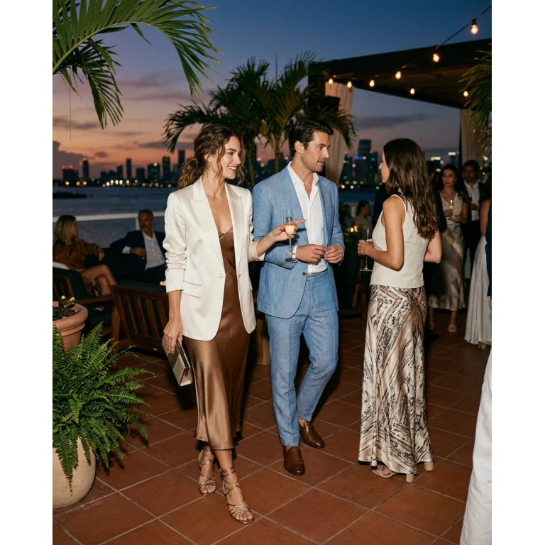 Gemma Deeks Style Guide: Smart Casual Holiday parties in Florida Summer 2026