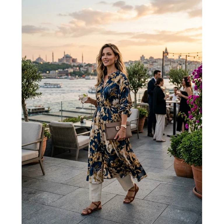 Gemma Deeks Style Guide: Smart Casual Holiday parties in Istanbul Summer 2026
