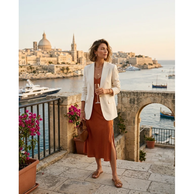 Gemma Deeks Style Guide: Smart Casual Holiday parties in Malta Summer 2026