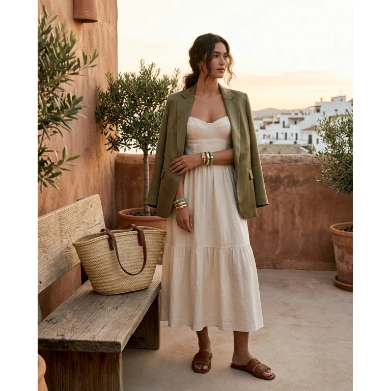 Gemma Deeks Style Guide: Smart Casual Holiday parties in Spain Summer 2026