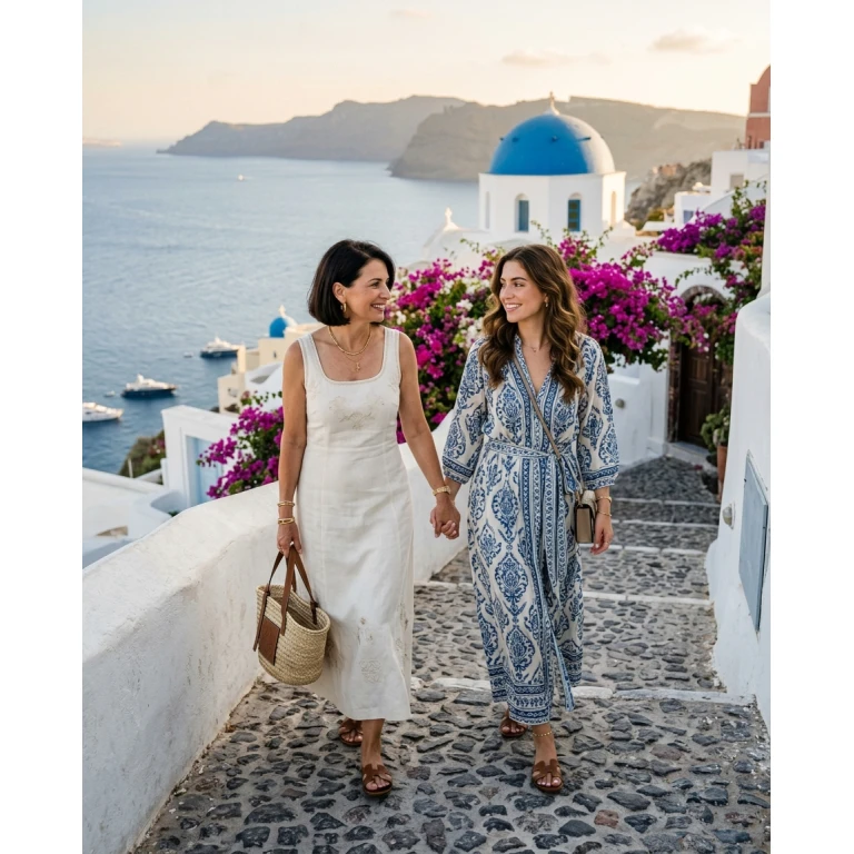 Gemma Deeks Style Guide: Smart Casual Mother’s Day in Santorini Summer 2026