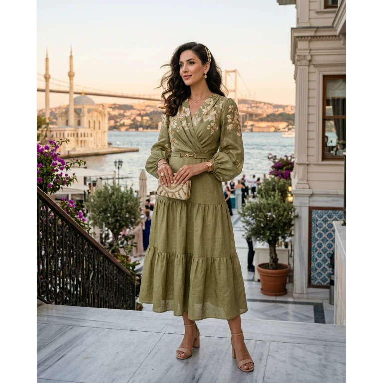 Gemma Deeks Style Guide: Smart Casual wedding guest dress in Istanbul Summer 2026