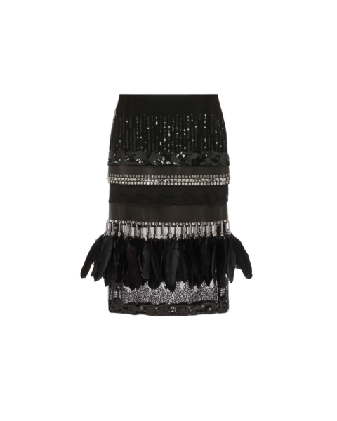 Elevate your elegance in this 16 Arlington Skirts from the luxury feather dress edit