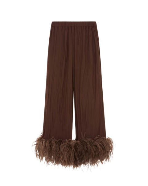 Elevate your elegance in this 16 Arlington Pants from the luxury feather dress edit