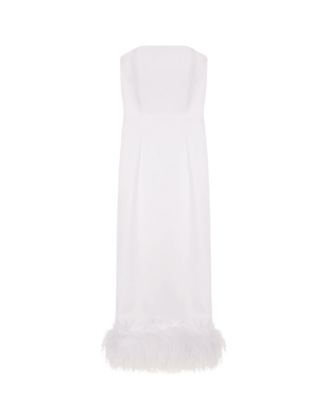 Elevate your elegance in this 16 Arlington Dresses from the luxury feather dress edit