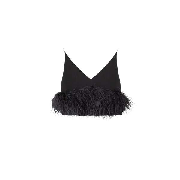 Elevate your elegance in this 16 Arlington Tops from the luxury feather dress edit