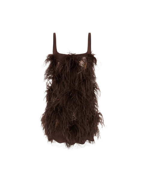 Elevate your elegance in this 16 Arlington Dresses from the luxury feather dress edit