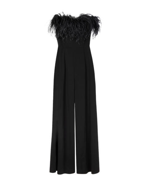 Elevate your elegance in this 16 Arlington Jumpsuit from the luxury feather dress edit