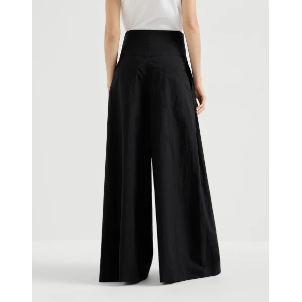 Brunello Cucinelli Maxi trousers in Black, view 3