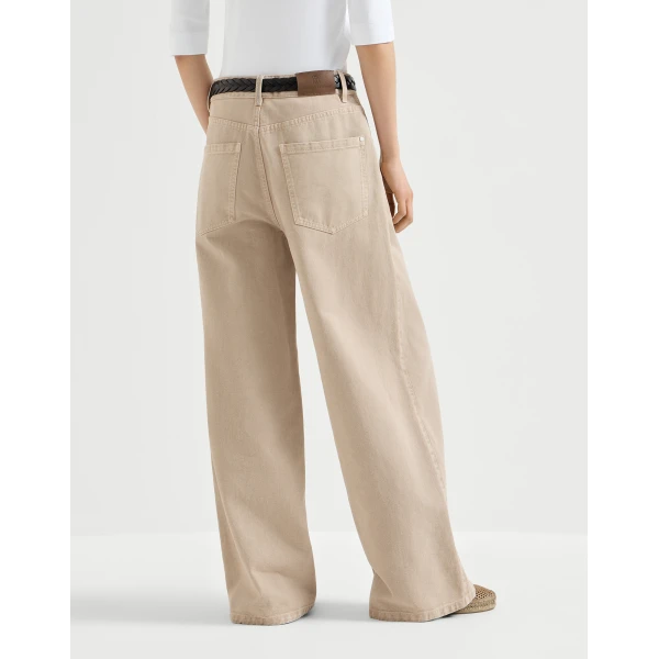Brunello Cucinelli Relaxed trousers in Beige, view 3