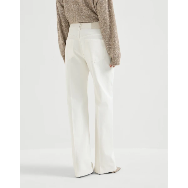 Brunello Cucinelli Contemporary Loose trousers in Panama, view 3