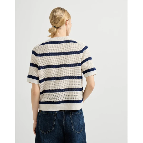 Brunello Cucinelli Striped cardigan, view 3