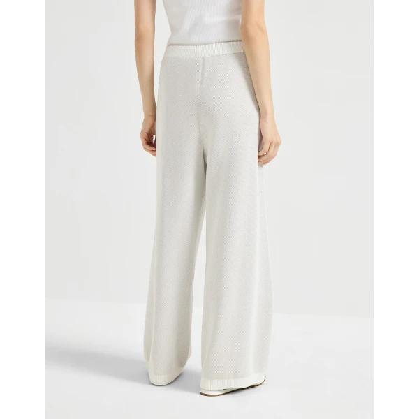 Brunello Cucinelli Track trousers in Panama, view 3