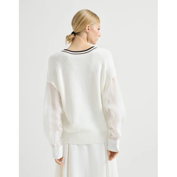 Brunello Cucinelli Cotton sweater, view 3