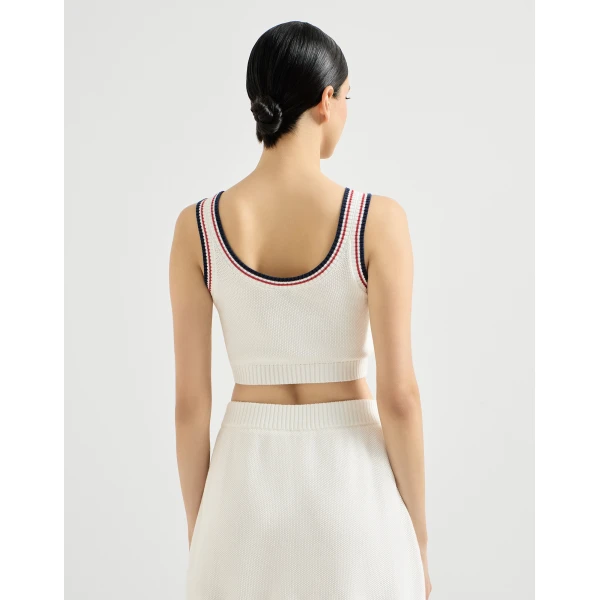 Brunello Cucinelli Knit crop top, view 3