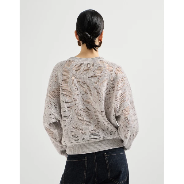 Brunello Cucinelli Dazzling water lilies sweater, view 3
