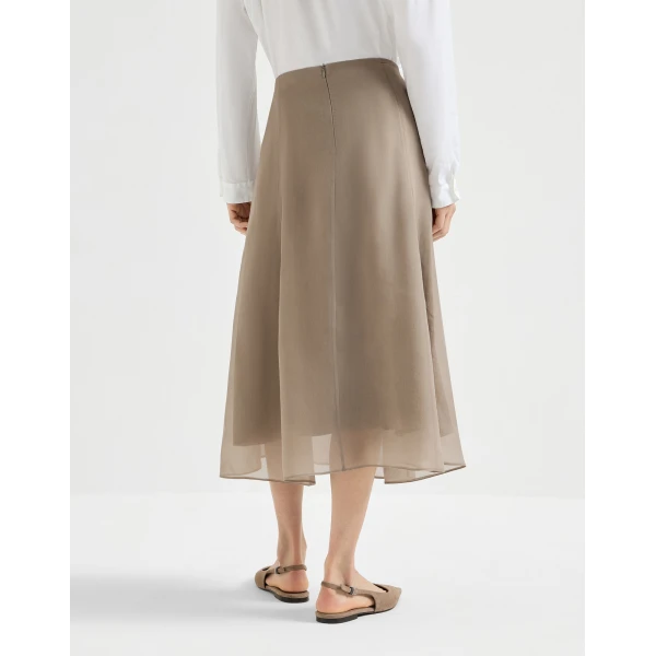 Brunello Cucinelli Circle skirt in Rope, view 3