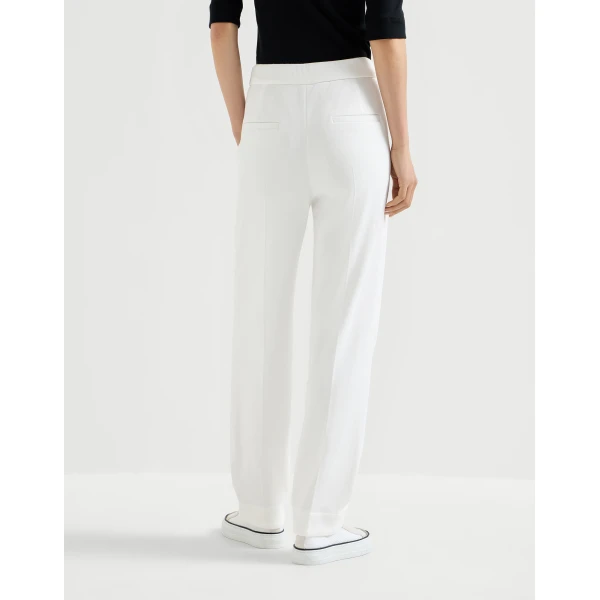 Brunello Cucinelli Sartorial Baggy trousers in White, view 3