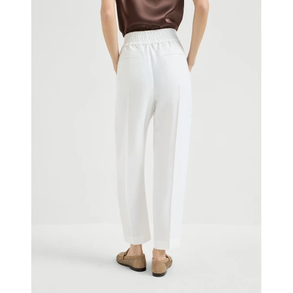 Brunello Cucinelli Baggy trousers in White, view 3