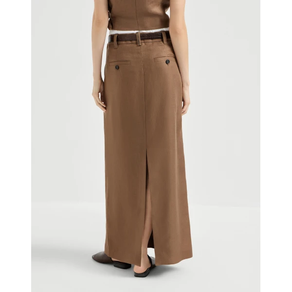 Brunello Cucinelli Sartorial skirt in Mou, view 3