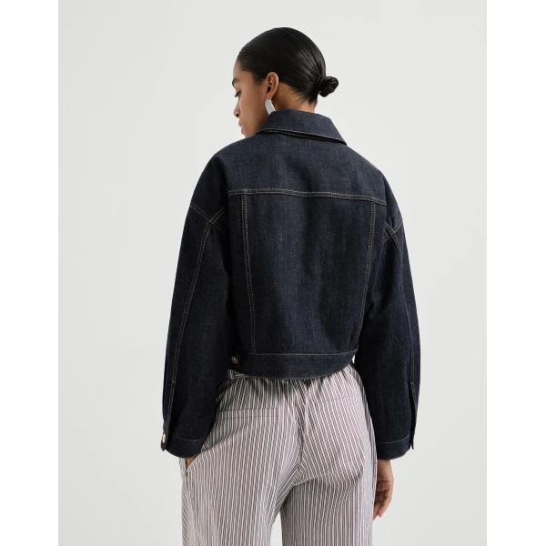 Brunello Cucinelli Denim jacket in Denim, view 3