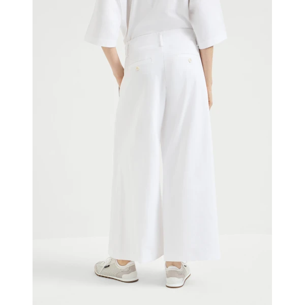 Brunello Cucinelli Couture interlock trousers in White, view 3