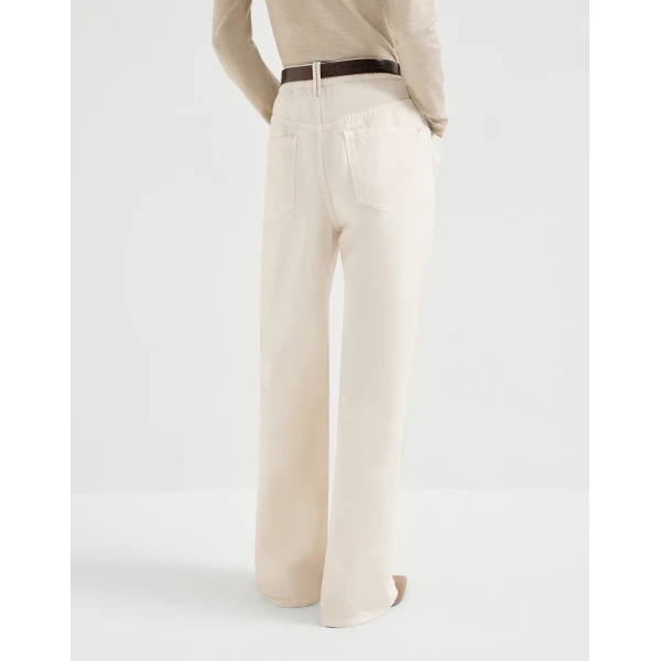 Brunello Cucinelli Contemporary trousers in Panama, view 3