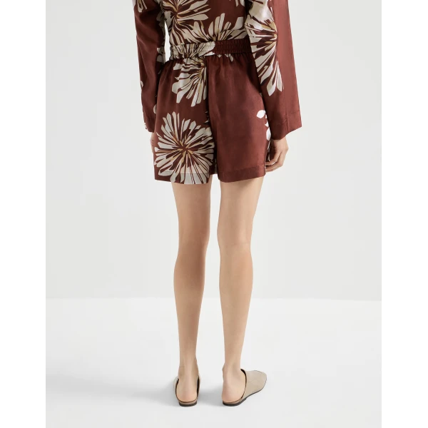 Brunello Cucinelli Bloom print shorts, view 3