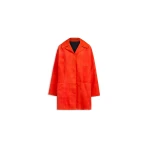 Alaia A Line Suede Goatskin Coat